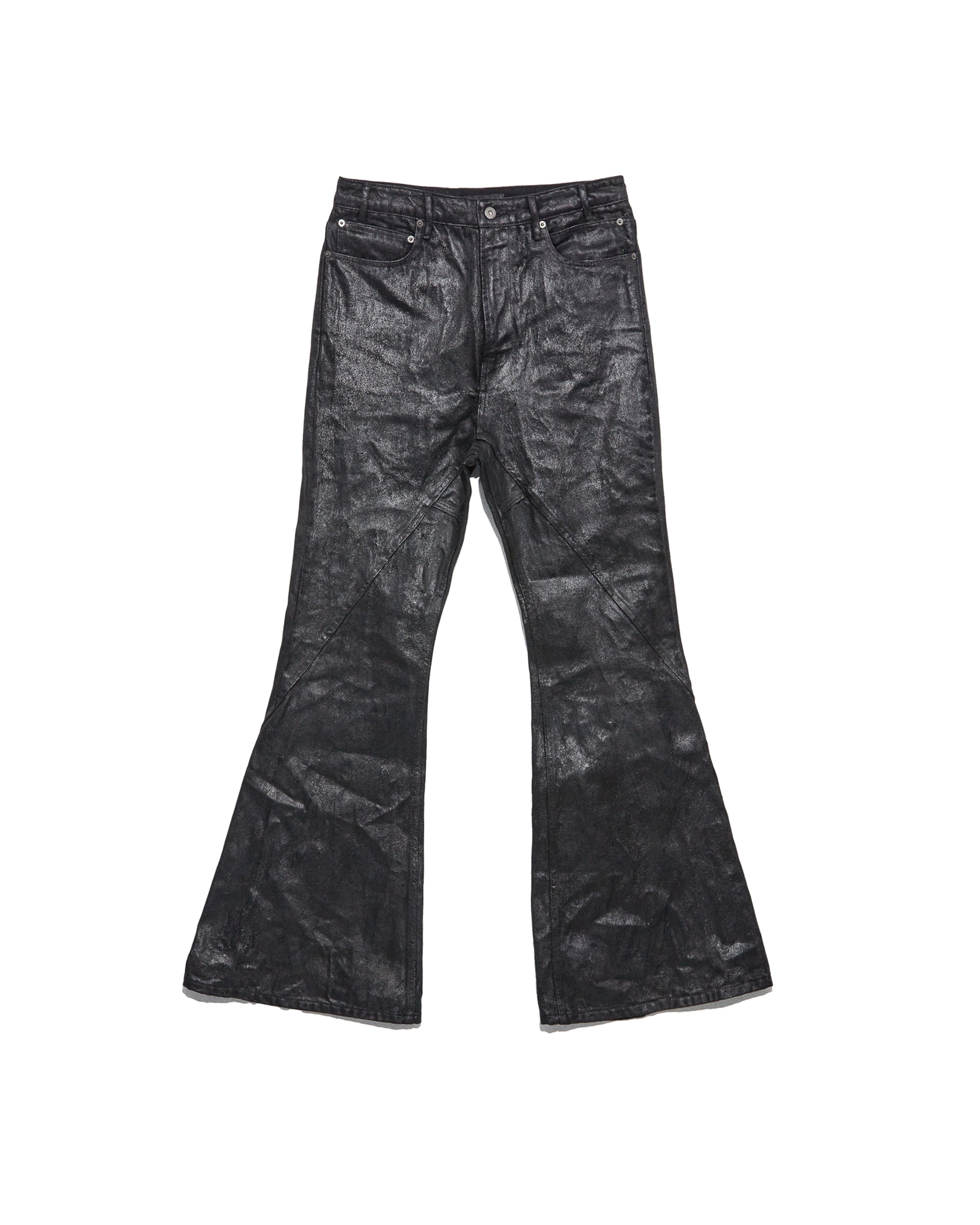 Crack Waxed Gusset Varet Jeans | Flared 100% Cotton Denim – DET