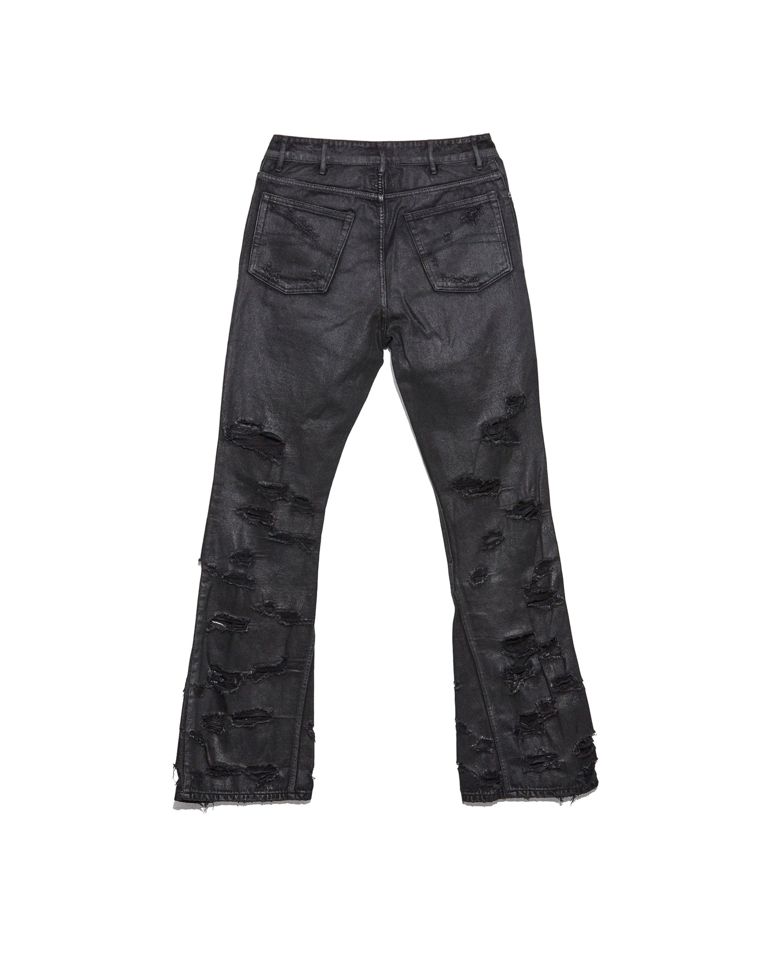 DISTRESSED WAXED BELVIDERE JEANS