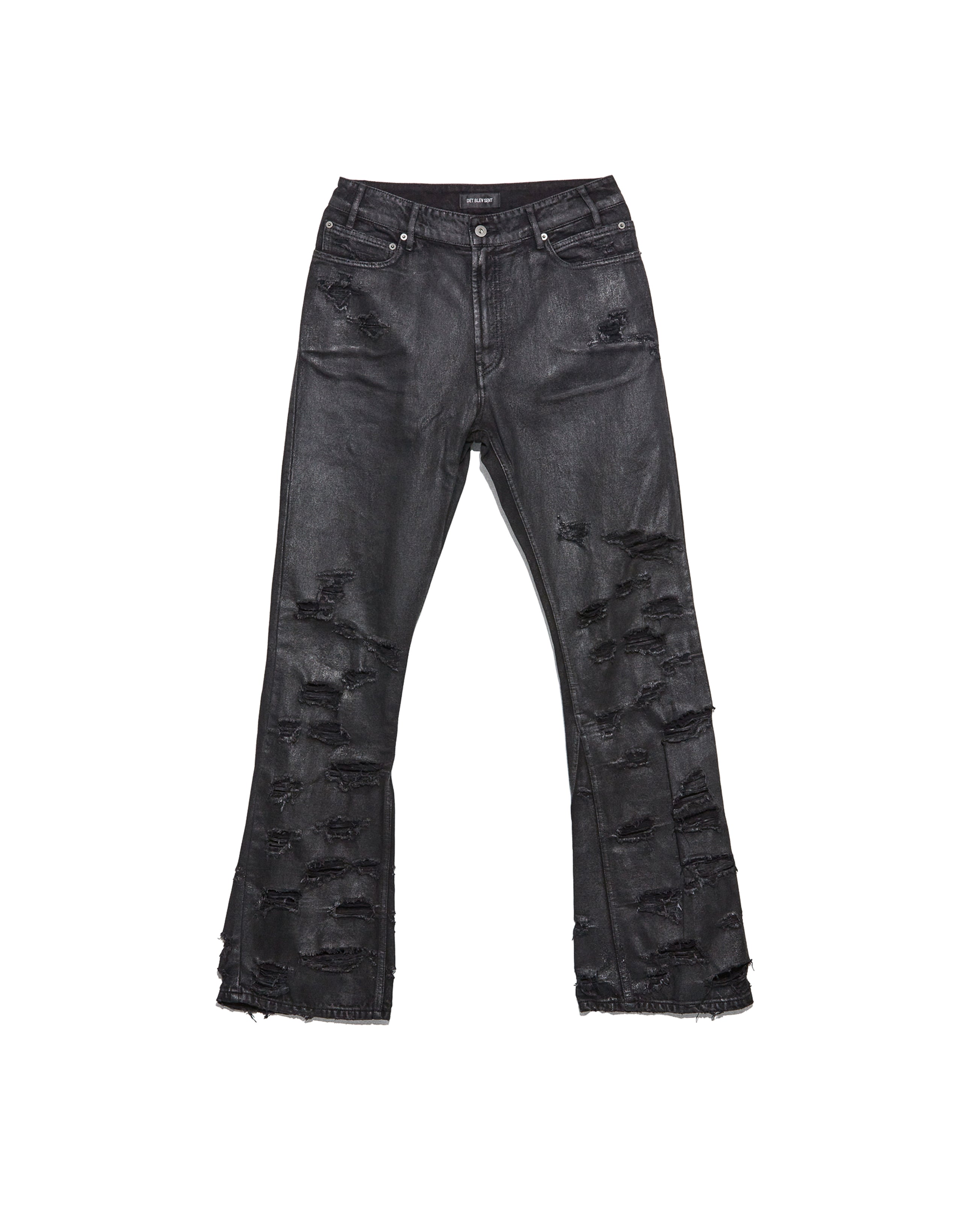 DISTRESSED WAXED BELVIDERE JEANS