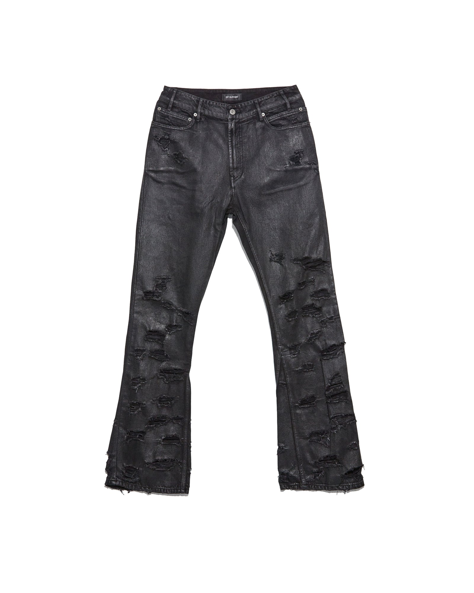 DISTRESSED WAXED BELVIDERE JEANS