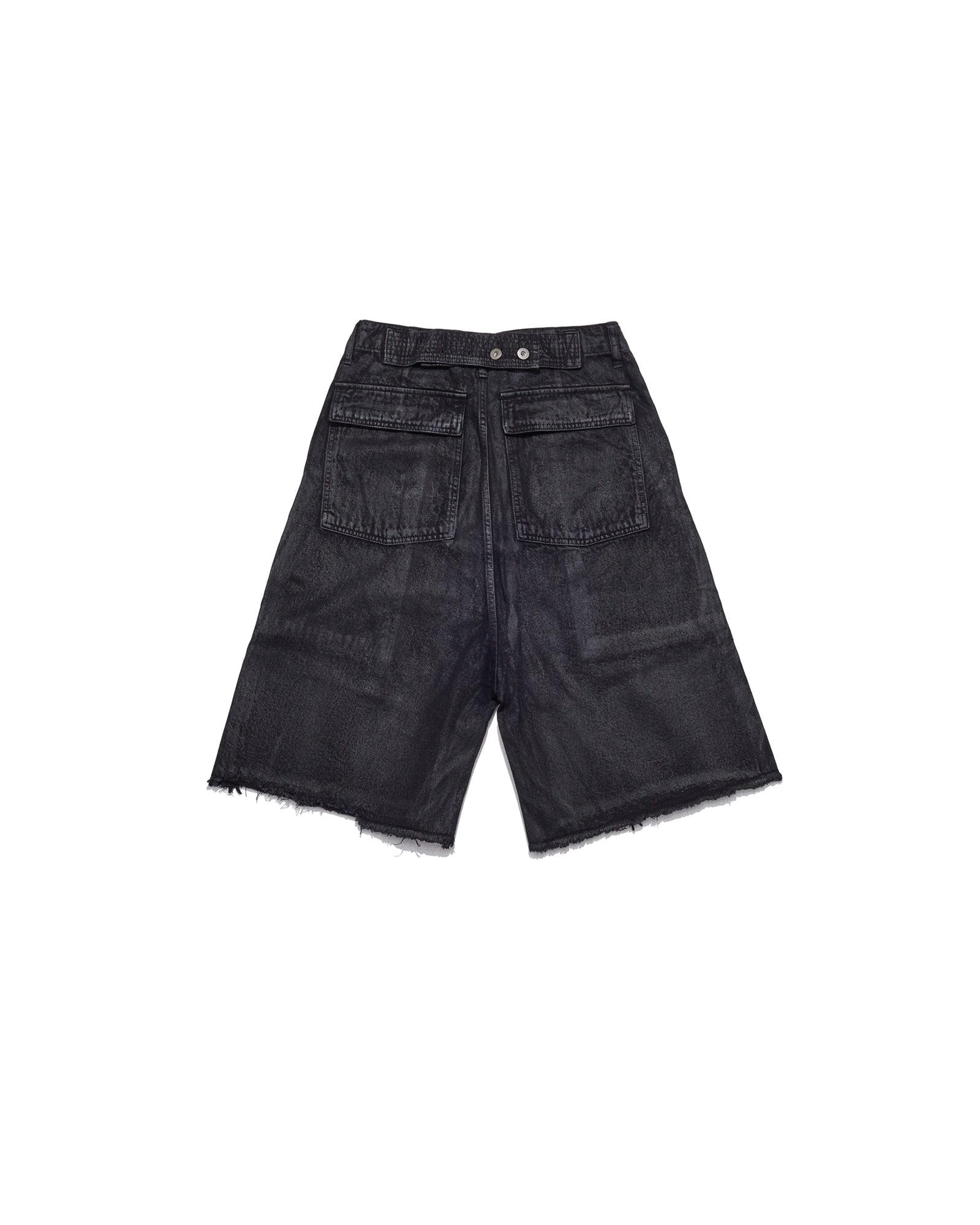 WAXED FATIGUE SHORTS