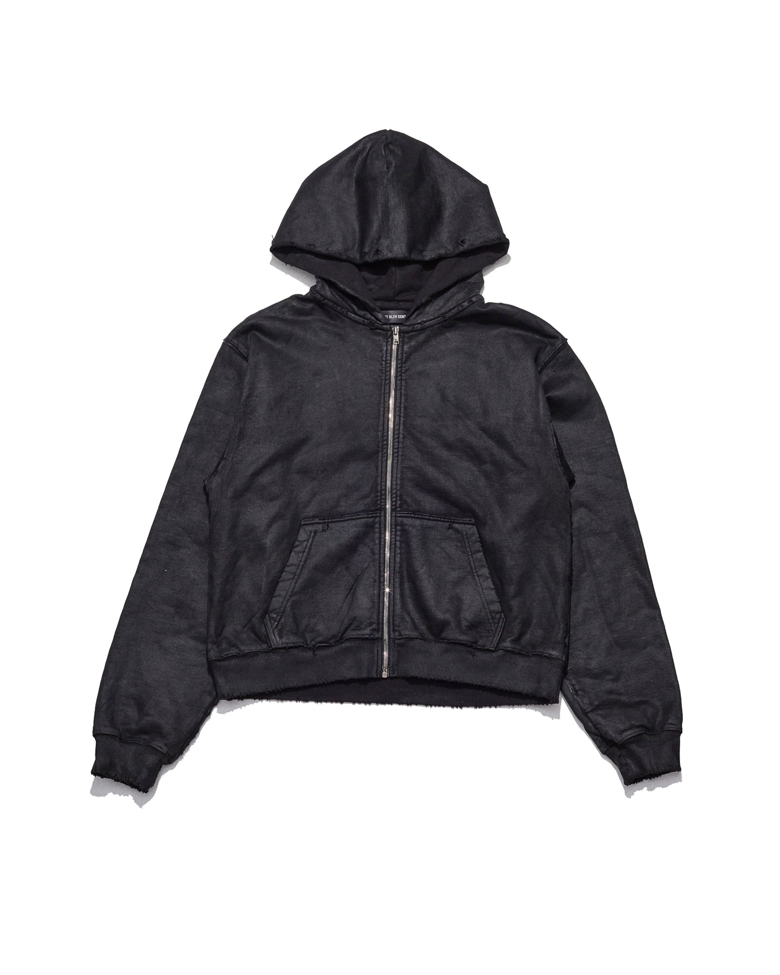 WAXED GARMENT-DYED ZIP HOODIE