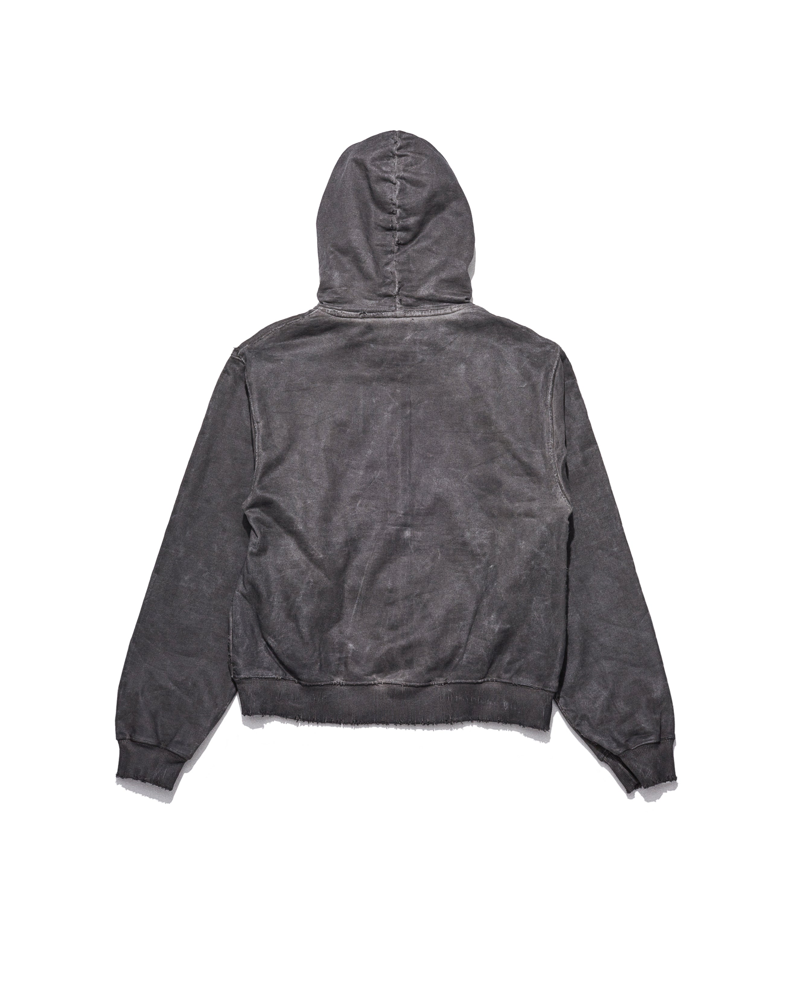 WAXED GARMENT-DYED ZIP HOODIE
